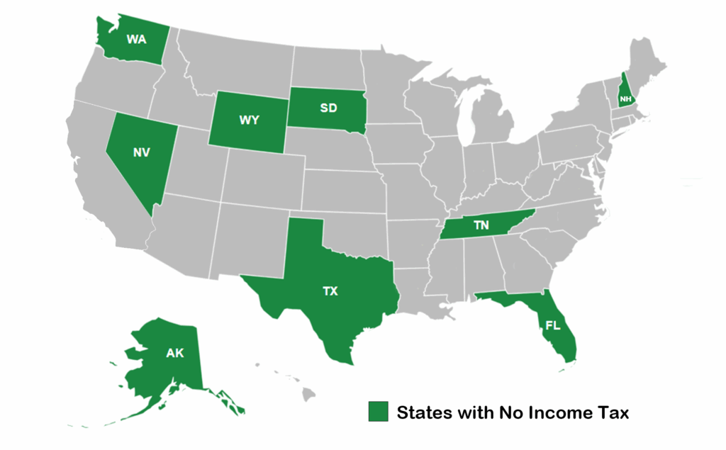States With No Income Tax